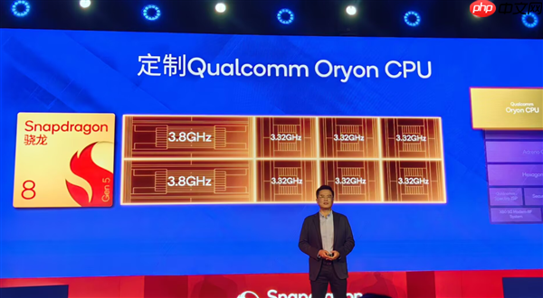 碾压竞品!高通第五代骁龙8搭载2+6全大核CPU:性能暴增36%