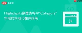 Highcharts数据表格中“Category”字段的本地化翻译指南