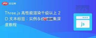 Three.js 高性能渲染千级以上 2D 文本标签：实例与纹理图集深度教程