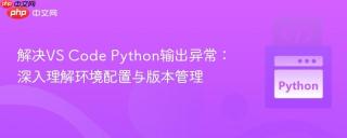 解决VS Code Python输出异常：深入理解环境配置与版本管理
