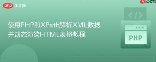 使用PHP和XPath解析XML数据并动态渲染HTML表格教程