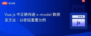 Vue.js 中正确传递 v-model 数据至方法：以密码重置为例