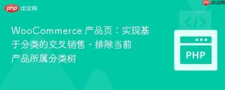 WooCommerce 产品页：实现基于分类的交叉销售，排除当前产品所属分类树