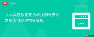 Java实现数组正负零比例计算及常见索引类型错误解析