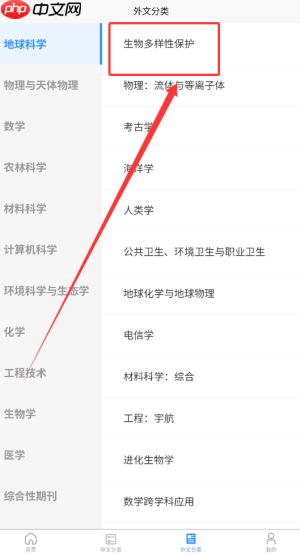 《秀瓣书刊》查看外文分类方法