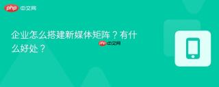 企业怎么搭建新媒体矩阵？有什么好处？