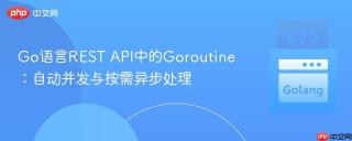 Go语言REST API中的Goroutine：自动并发与按需异步处理