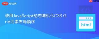 使用JavaScript动态随机化CSS Grid元素布局顺序