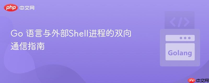 go 语言与外部shell进程的双向通信指南