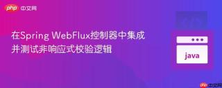 在Spring WebFlux控制器中集成并测试非响应式校验逻辑