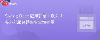Spring Boot 应用部署：嵌入式与外部服务器的安全性考量
