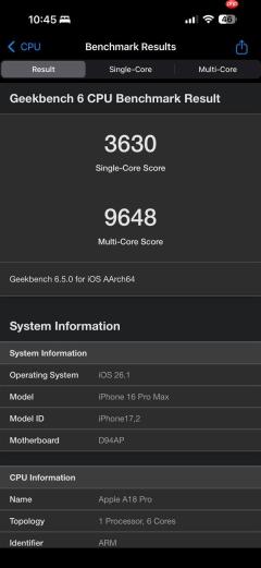 iPhone16 Pro Max主动散热实测：A18 Pro比A19 Pro跑分还高！