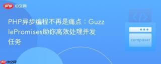 PHP异步编程不再是痛点：GuzzlePromises助你高效处理并发任务