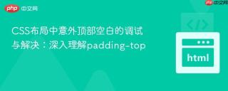 CSS布局中意外顶部空白的调试与解决：深入理解padding-top