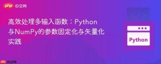 高效处理多输入函数：Python与NumPy的参数固定化与矢量化实践