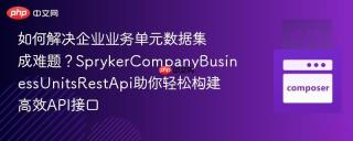 如何解决企业业务单元数据集成难题？SprykerCompanyBusinessUnitsRestApi助你轻松构建高效API接口