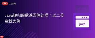 Java递归函数返回值处理：以二分查找为例
