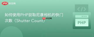 如何使用PHP获取尼康相机的快门次数（Shutter Count）