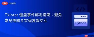 Tkinter 键盘事件绑定指南：避免常见陷阱与实现高效交互