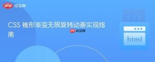 CSS 锥形渐变无限旋转动画实现指南