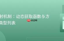 PHP反射机制：动态获取函数与方法参数类型列表