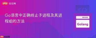 Go语言中正确终止子进程及其进程组的方法