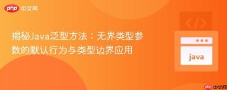 揭秘Java泛型方法：无界类型参数的默认行为与类型边界应用
