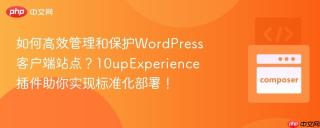 如何高效管理和保护WordPress客户端站点？10upExperience插件助你实现标准化部署！