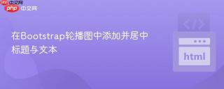 在Bootstrap轮播图中添加并居中标题与文本