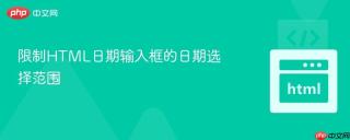 限制HTML日期输入框的日期选择范围