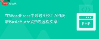 在WordPress中通过REST API获取BasicAuth保护的远程文章