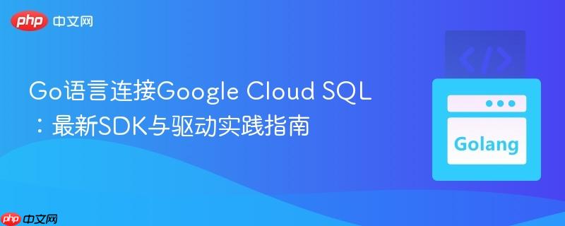 Go语言连接Google Cloud SQL：最新SDK与驱动实践指南
