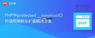 PHP中protected __construct()的调用限制与扩展解决方案