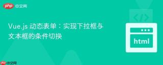 vue.js 动态表单:实现下拉框与文本框的条件切换