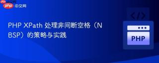 PHP XPath 处理非间断空格(NBSP)的策略与实践