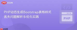 PHP动态生成Bootstrap表格样式丢失问题解析与优化实践