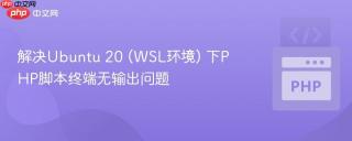 解决Ubuntu 20 (WSL环境) 下PHP脚本终端无输出问题