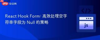 react hook form: 高效处理空字符串字段为 null 的策略