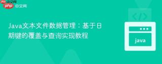 Java文本文件数据管理：基于日期键的覆盖与查询实现教程
