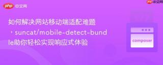 如何解决网站移动端适配难题，suncat/mobile-detect-bundle助你轻松实现响应式体验