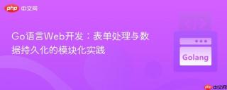 Go语言Web开发：表单处理与数据持久化的模块化实践