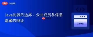 Java封装的边界：公共成员与信息隐藏的辩证