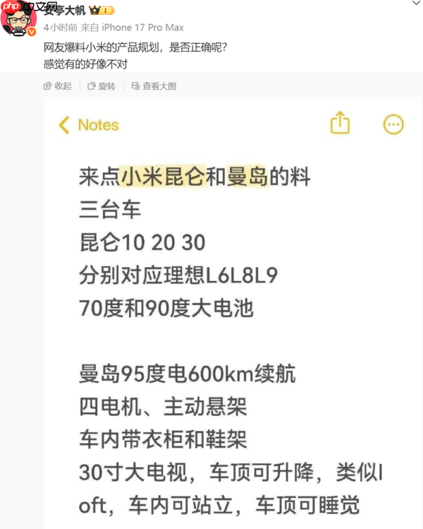 小米和特斯拉都盯上了房车 谁能成为颠覆者？