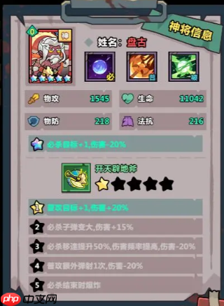 《妖怪金手指》盘古阵容搭配攻略