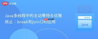 Java多线程中的主动等待与优雅终止：break和join()的应用