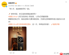 真我15 Pro《权力的游戏》限定版国行官宣：12月8日正式发售