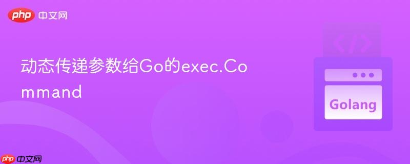 动态传递参数给go的exec.command