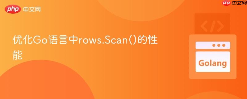 优化go语言中rows.scan()的性能