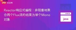 Reactor响应式编程:非阻塞地聚合两个Flux流的结果为单个Mono对象