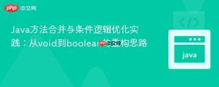 Java方法合并与条件逻辑优化实践：从void到boolean的重构思路